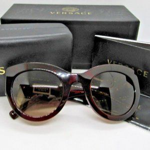 Versace TRIBUTE COLLECTION OVE 4353 Tortoise/Grey BM Sunglasses Case, Tags, Box